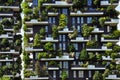 Vertical forest. Bosco verticale Contemporary architecture in Milan, Italy Royalty Free Stock Photo
