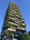 Vertical Forest, Milan, Porta Nuova skyscraper residences, Italy, April 15, 2016. Royalty Free Stock Photo