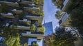 Vertical Forest, Milan, Porta Nuova skyscraper residences, Italy Royalty Free Stock Photo