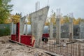 Vertical formwork panels Royalty Free Stock Photo