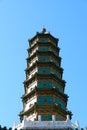 Vertical of the Fragrant Hills Pagoda glazed tower in Xiangshan park, Beijing, China