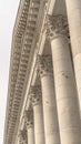 Vertical frame Beautiful Corinthian style stone columns of the Utah State Capitol Building