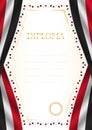 Vertical frame and border with Egypt flag