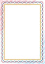 Vertical frame and border with Luxembourg flag