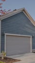 Vertical frame Close double timber clad garage for cars