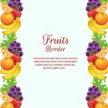 Vertical fruit border