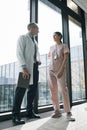 Two Doctors at Medical Conference Royalty Free Stock Photo