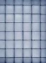 Vertical glass tile wall