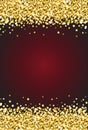 Vertical Gold Shimmer Sparkle on Burgundy Red Background Vector 1 Royalty Free Stock Photo