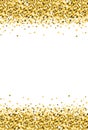 Vertical Gold Shimmer Sparkle on White Background Vector 1