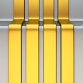 Vertical golden stripes