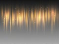 Vertical golden yellow radiance glow pulsing rays on transparent background. Vector abstract illustration of hot orange Aurora Royalty Free Stock Photo