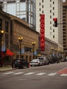 Vertical of Goodman Theater Musicals in Chicago, Illinois Royalty Free Stock Photo