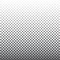 Vertical gradient halftone geometric diamond shape background. Pop art template, texture. Royalty Free Stock Photo