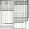 Vertical gridlines pattern. Abstract linear design. Thin wireframe shapes. Black and white art.