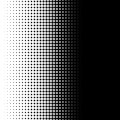 Vertical half tone pattern with dots - Monochrome halftone texture