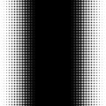 Vertical half tone pattern with dots - Monochrome halftone texture