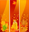 Vertical Harvest Banners Royalty Free Stock Photo