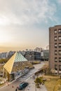 Vertical high angle shot of the Jewel Museum building captured in South Korea