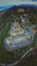 Vertical high angle shot of Sanctuary of Santa Luzia in Portugal Royalty Free Stock Photo