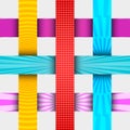 Vertical and horizontal colorful banners Royalty Free Stock Photo