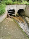 Vertical hot of a canal tunnel Royalty Free Stock Photo