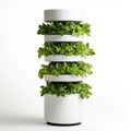 Vertical Hydroponic System for Growing Greens at Home. Generative ai