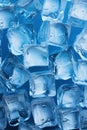Vertical ice cubes background, pattern of crystal frozen icecubes