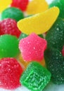 Vertical Image of Colorful Fruity Flavor Sugar Coated Jelly Candies for Background Royalty Free Stock Photo