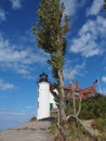 Point Betsie Lighthouse, Frankfort Michigan Royalty Free Stock Photo