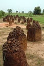 Vertical image of the Wassu stone circles Royalty Free Stock Photo