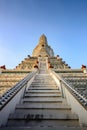 Vertical image of Wat Arun Ratchawararam temple Royalty Free Stock Photo