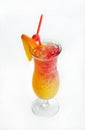 Vertical isolated shot of a Mai Tai Cocktail  - perfect for menu usage Royalty Free Stock Photo