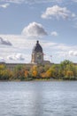 Vertical of Legislature Building in Regina, Saskatchewan
