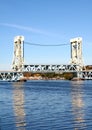Vertical lift bridge Royalty Free Stock Photo