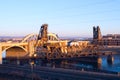 Vertical Lift Bridge in Saint Paul Royalty Free Stock Photo