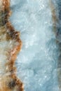 Vertical lightened slices of blue marble quartz ice background. Cold calm colors icy background ideal for your design Royalty Free Stock Photo