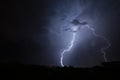 Vertical Lightning Strike Royalty Free Stock Photo