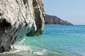 Vertical limestone walls of Palinuro, Salerno, Italy