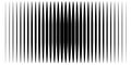Vertical line halftone pattern with gradient effect. Template for backgrounds and stylized halftone textures. Royalty Free Stock Photo