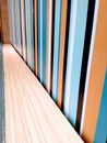 Vertical line and wood-like wall decoration design