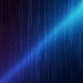 Vertical lines of binary code cascade against a dark background, transitioning from Royalty Free Stock Photo