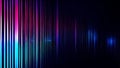 vertical lines of colorful light with digital glitch effects Dark background generative AI