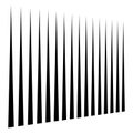 Vertical lines pattern. straight linear, lineal design. parallel stripes. lines halftone element. streaks, strips in a row
