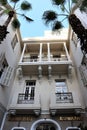 Vertical low angle shot of the building of Audemars Piguet famous brand in Tel Aviv, Israel