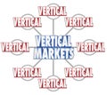 Vertical Markets Specific Business Industry Market 3d Words Grid