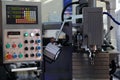 vertical milling machine with DRO system Royalty Free Stock Photo