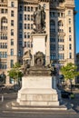 Vertical of the monument in memory of Alfred Lewis Jones in Liverpool, UK