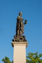 Vertical of the monument in memory of Alfred Lewis Jones in Liverpool, UK captured against the sky