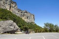 Vertical mountain . Rock climbing the steep cliffs of the mountains . Royalty Free Stock Photo